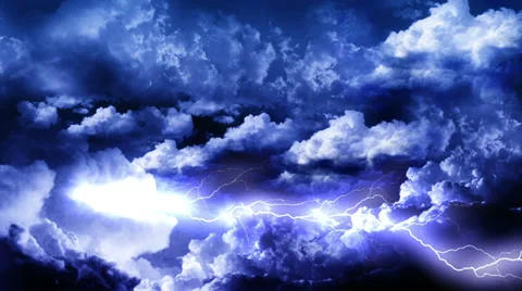Lightning Storm Clouds Stock Footage 29985478