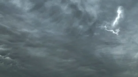 Lightning In Storm Clouds Видео 34976948