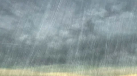 Lightning In Storm Clouds with Rain 스톡 동영상 34955196