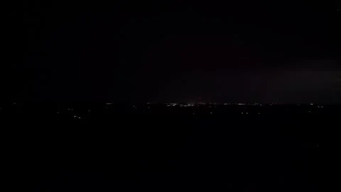 Lightning Storm Drone Video  Stock Footage 246323010