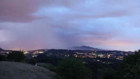 Lightning Storm Stock Footage 98501202