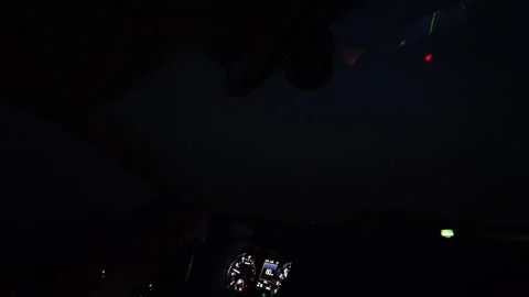 Lightning Storm on the Highway Video stock 303559751