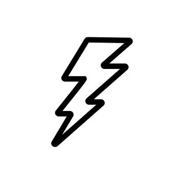 Lightning Storm Hurricane Icon Vector. Isolated contour symbol illustration 스톡 일러스트