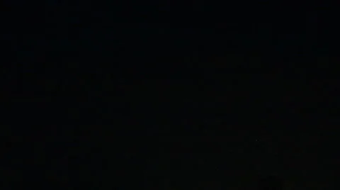 Lightning storm at night Video stock 65242103