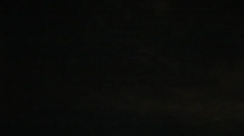 Lightning storm at night Stock Footage 65243027