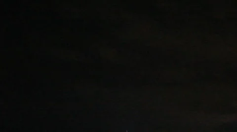 Lightning storm at night Stock-Footage 65243911