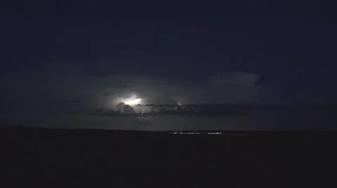 Lightning Storm no rain Stock Footage 64639597