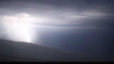 Lightning Storm Over San Francisco Stock Footage