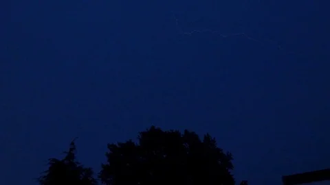 Lightning storm shot with 240 fps Video stock 77955960