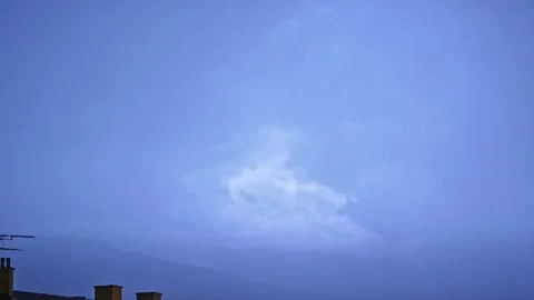 Lightning Storm Sky Video stock 338015736