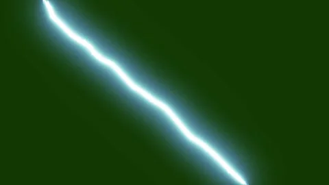 Lightning Storm Transition Overlay on Green Background Seamless 4K Loop Stock Footage 341609107