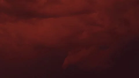 Lightning in a stormy red sky Video stock 337996037