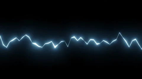 Lightning strike on black background Stock Footage 255660688