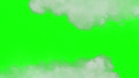 Lightning strike with clouds on green screen. Electric storm overlay for video Stock Footage 339755713