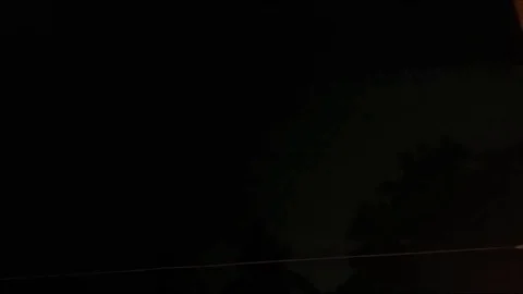 Lightning Strike On The Cloudy Sky Stock Footage 108860635