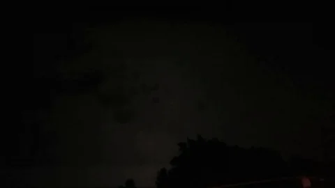 Lightning Strike On The Cloudy Sky Stock Footage 108860774