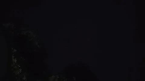 Lightning Strike On The Cloudy Sky Stock Footage 110852833