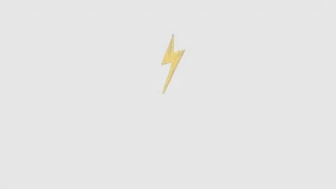 Lightning strike doodle chalk animation Stockbeeldmateriaal 333412895