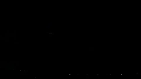 Lightning strike In eight times slow motion at night Stock Footage 300987464