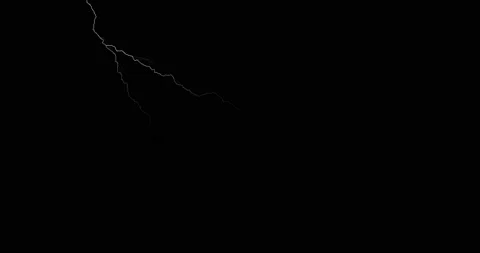 Lightning Strike Flash Overlay No Background VFX Stock Footage