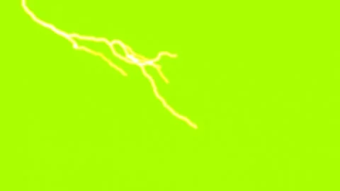 Lightning Strike flashing thunderstorms discharge Green screen. Heavy Light.. Stock Footage 247362785