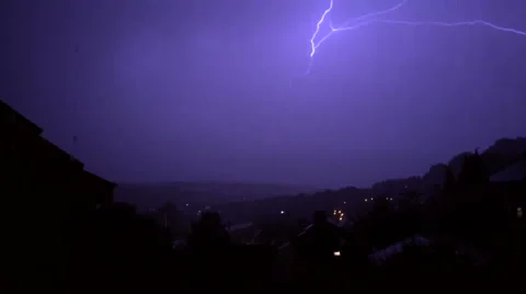 Lightning strike Vídeos de archivo 41820291