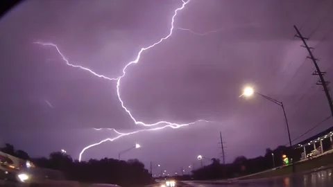 Lightning strike Stock Footage 240962544