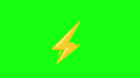 Lightning Strike Green Screen Animation HD Vídeo Stock 337924075