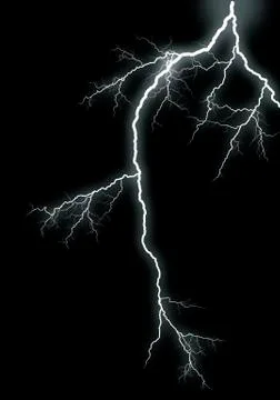 Lightning strike Stock Illustration