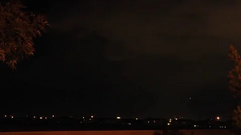Lightning Strike at Night Video stock 81414513