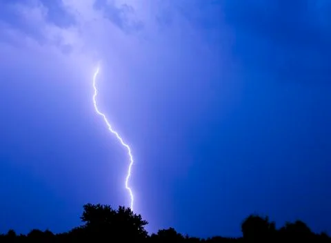 Lightning strike Stock Photos