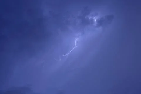 Lightning strike Stock Photos