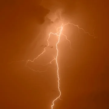 Lightning strike Stock Photos