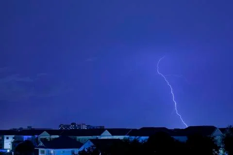 Lightning strike Stock Photos