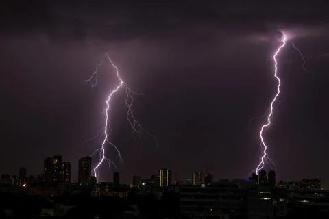 Lightning Strike. Stock Photos
