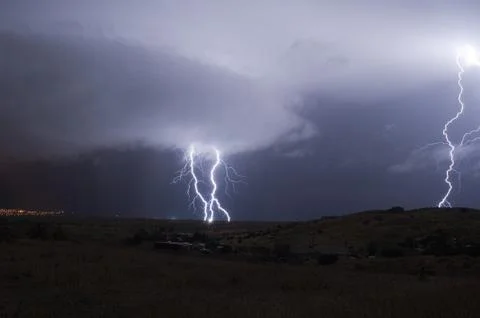 Lightning Strike Stock-Fotos