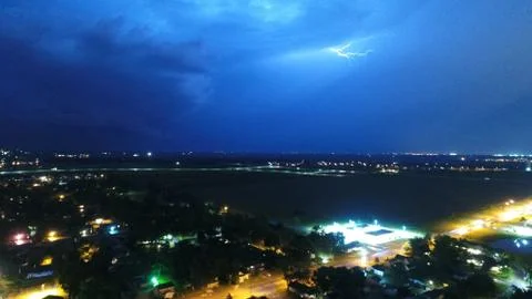 Lightning strike Foto stock