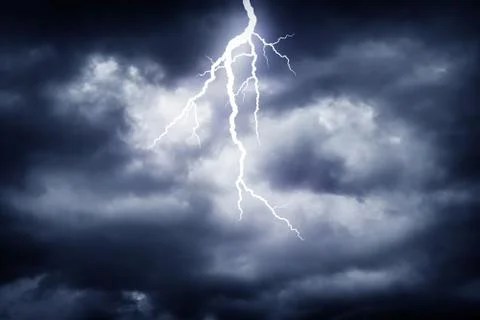 Lightning strike Stock Photos