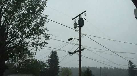 Lightning Strike Slow Motion Stock Footage 727539