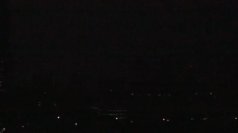 Lightning strike slow motion Stock Footage 89675683