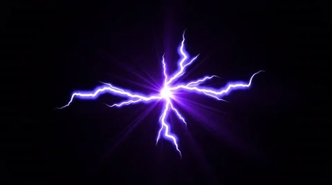 lightning strikes black background | Stock Video | Pond5