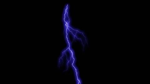 Lightning Strikes On black Screen Backgr... | Stock Video | Pond5