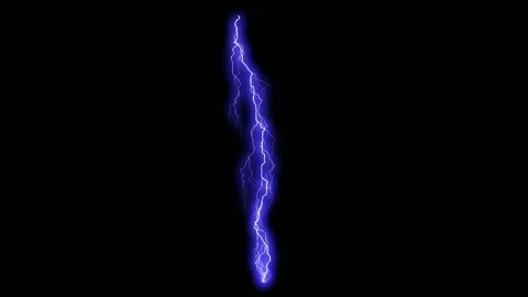 Lightning Strikes On black Screen Backgr... | Stock Video | Pond5