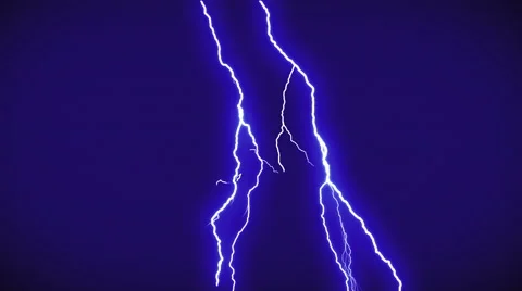 Lightning strikes. Blue. Stock Footage 50299794