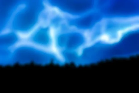 Lightning strikes - blurred image Stock Photos