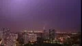 Lightning Strikes in the City Timelapse HD Footage