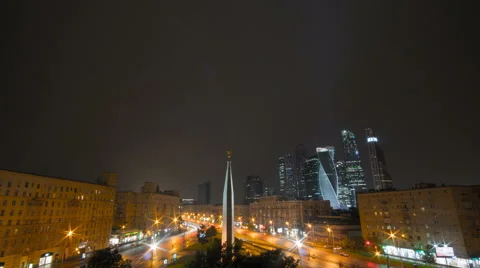 Lightning strikes at night over a distant city Stock-Footage 66600861