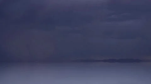 Lightning Strikes Over the Uyuni Salt Flats in the Rainy Season Stock Footage 332817827