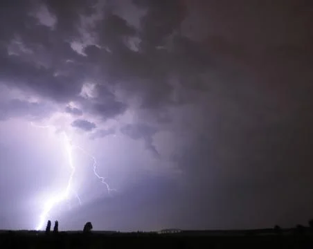 Lightning strikes Stock Photos