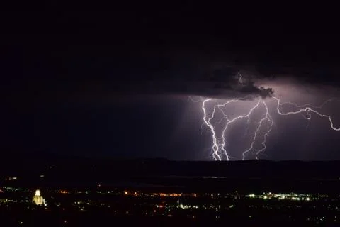 Lightning Strikes Stock Photos
